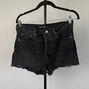 Denim Forum Dark Jean Shorts